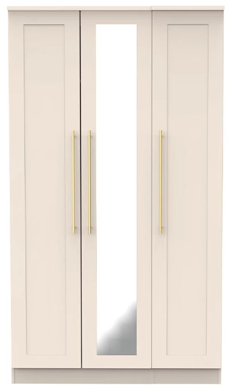 Haworth 3 Door Mirror Tall Wardrobe