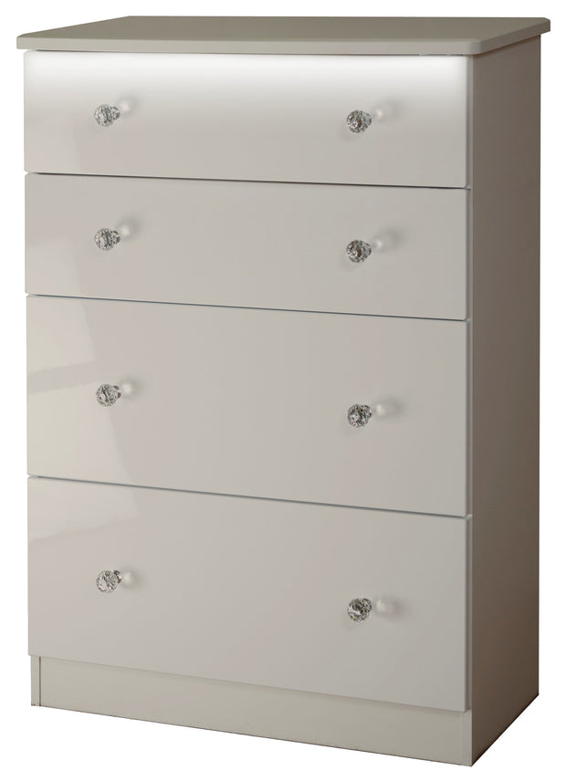 Lumiere 4 Drawer Deep Chest Of Drawers