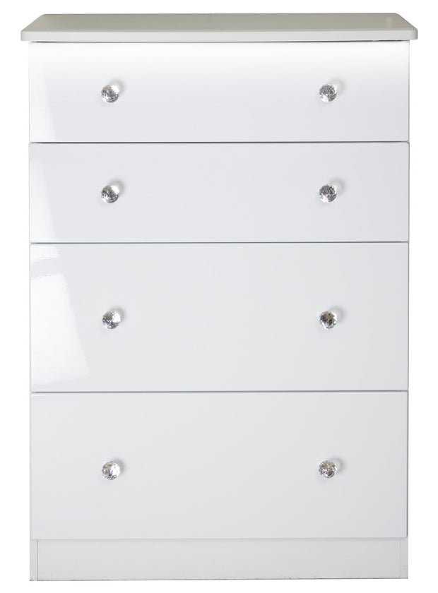 Lumiere 4 Drawer Deep Chest Of Drawers