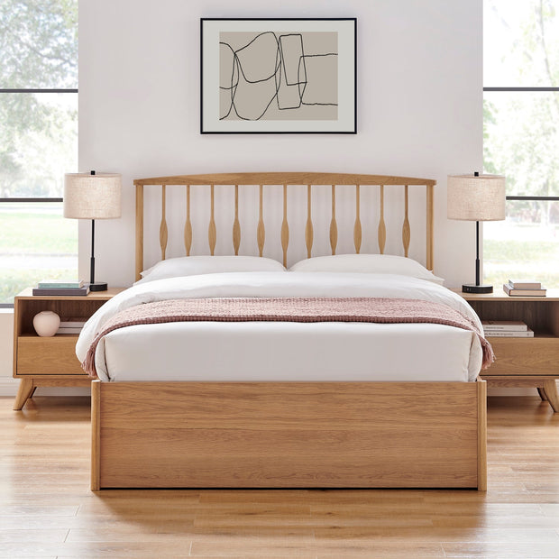 Juno Oak Storage Bed Frame