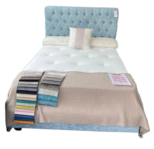 4’6 Double Blue Bed Frame