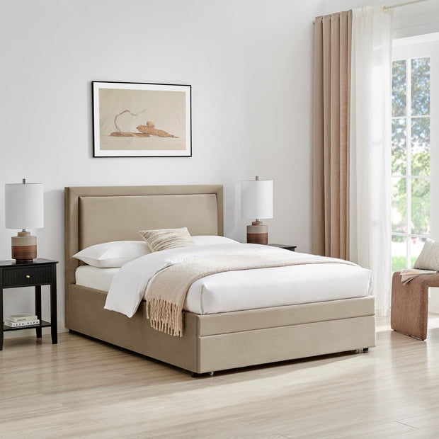 Ursa Fabric Storage Bed