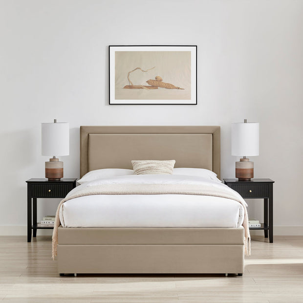 Ursa Fabric Storage Bed