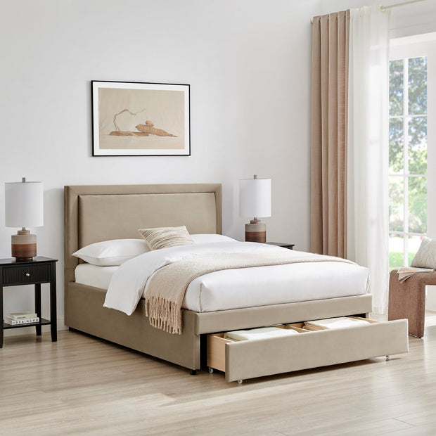 Ursa Fabric Storage Bed