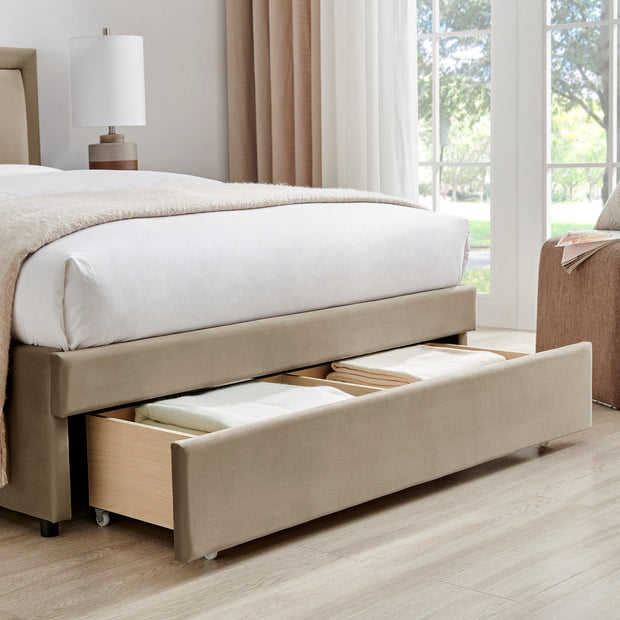 Ursa Fabric Storage Bed