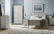 Maine 3 Drawer Bedside Table - Dove Grey