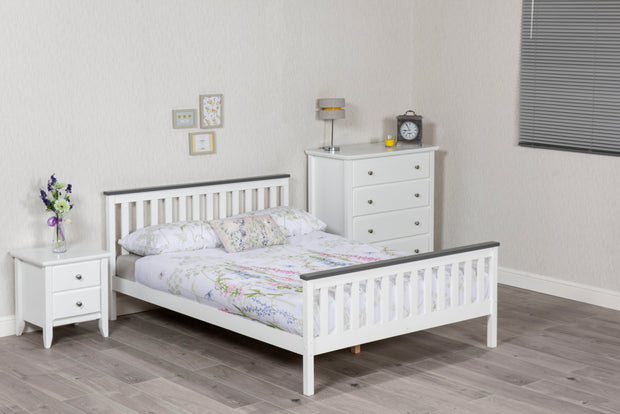 Amani Shanghai Bed (White/Grey)