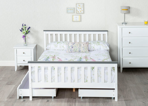 Amani Shanghai Bed (White/Grey)
