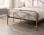 Axton Metal Bed Frame - Antique Bronze