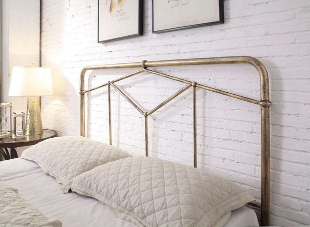 Axton Metal Bed Frame - Antique Bronze