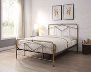 Axton Metal Bed Frame - Antique Bronze