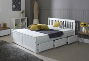 Amani Mission Storage Bed (White)