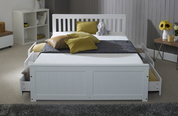 Amani Mission Storage Bed (White)