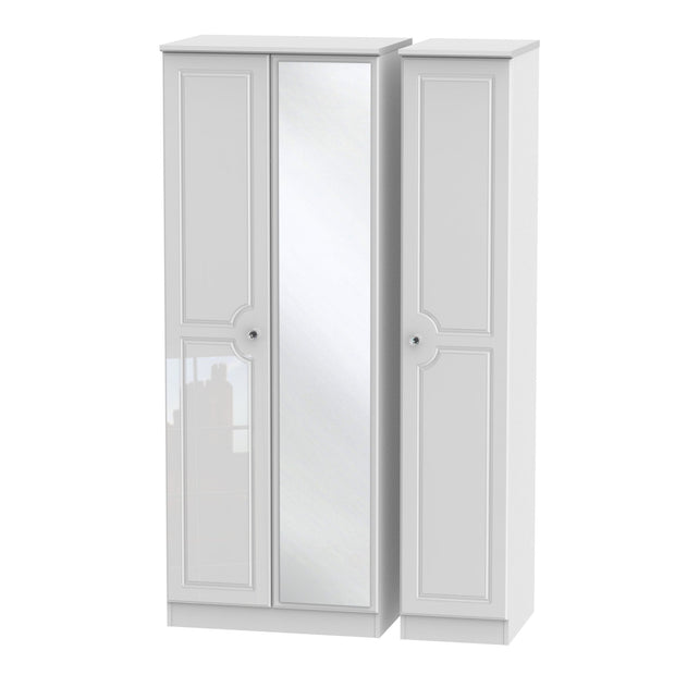 Balmoral 3 Door Tall Mirror Wardrobe