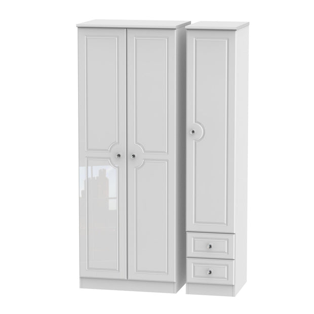 Balmoral 3 Door 2 Right Drawer Tall Wardrobe