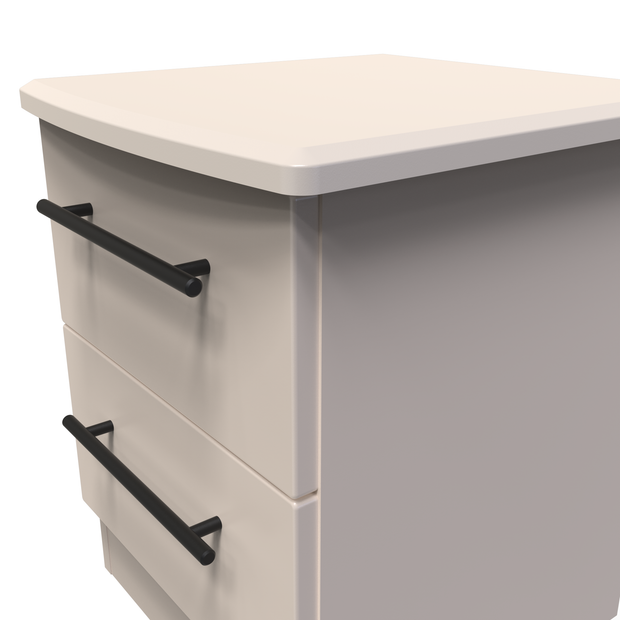 Beverley 2 Drawer Bedside Cabinet