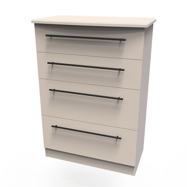 Beverley 4 Drawer Deep Chest Of Drawers