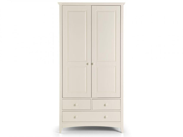 Cameo Combination Wardrobe - Stone White