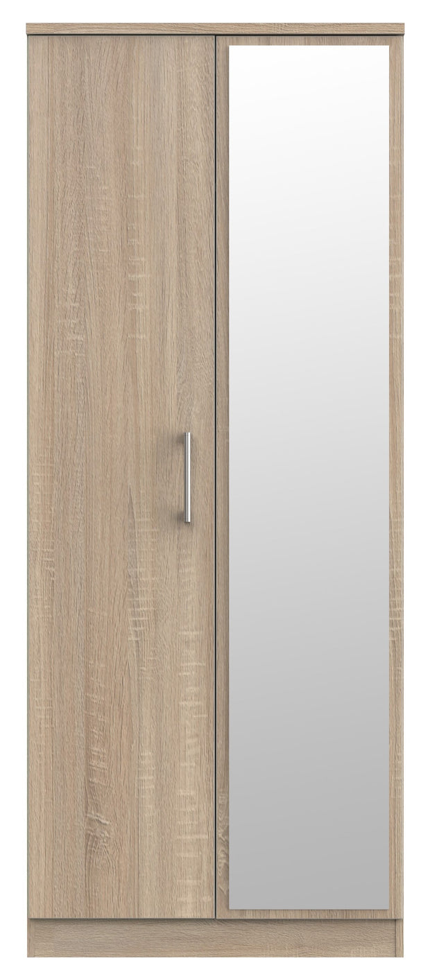 Devon 2 Door Mirror Wardrobe