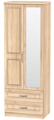 Dorset 2 Door 2 Drawer Mirror Wardrobe