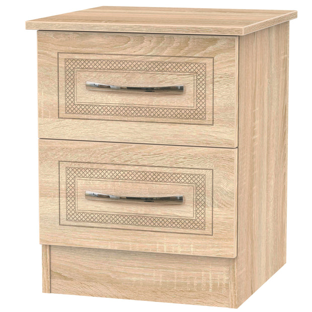 Dorset 2 Drawer Bedside Cabinet