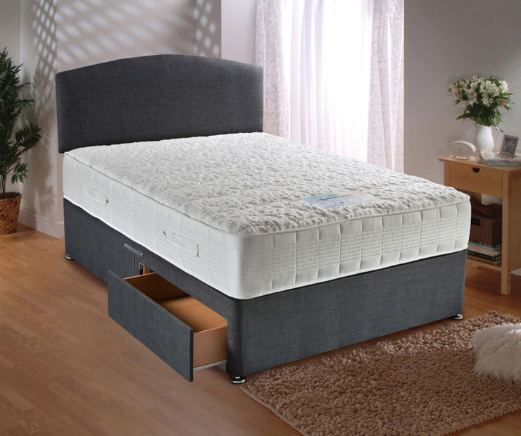 Sensacool 1500 Divan Set - 2 FREE DRAWERS & FREE HEADBOARD