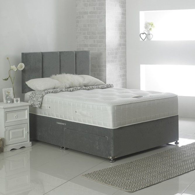 Holly 1000 Pocket Sprung Divan Bed Set - 2 FREE DRAWERS & FREE HEADBOARD