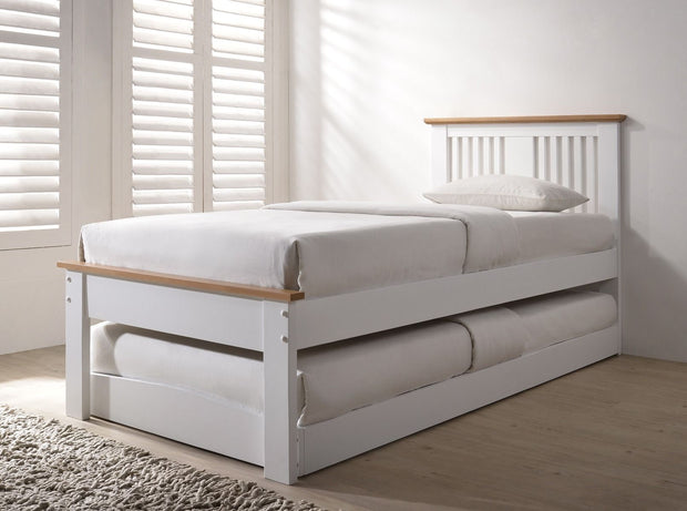 Halkyn Guest Bed - White & Oak