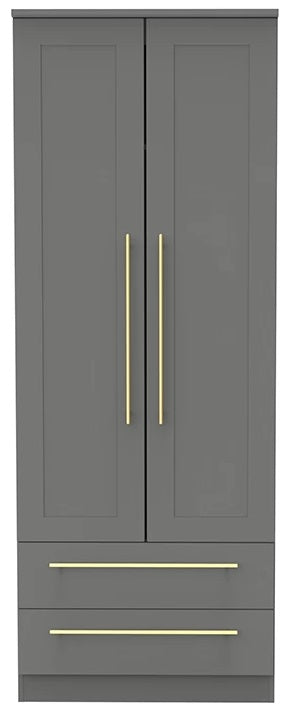 Haworth 2 Door 2 Drawer Tall Wardrobe