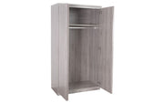 Jupiter 2 Door Wardrobe - Grey Oak