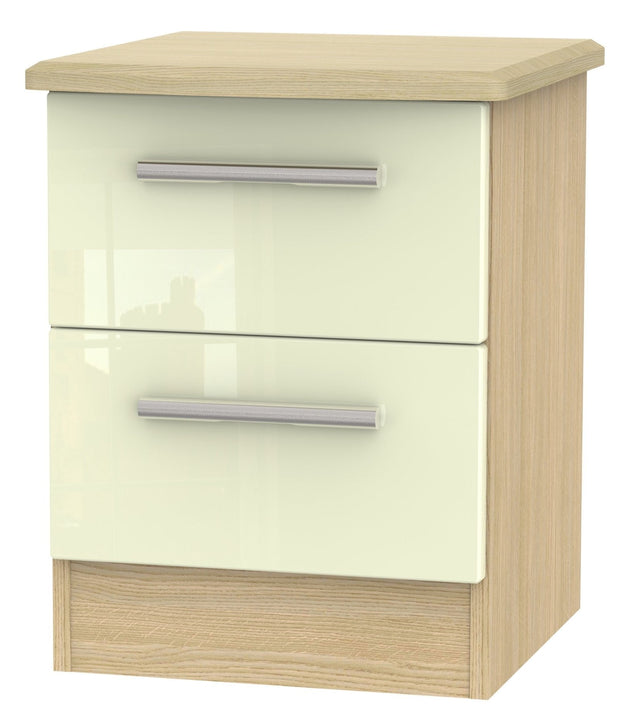 Knightsbridge 2 Drawer Bedside Cabinet