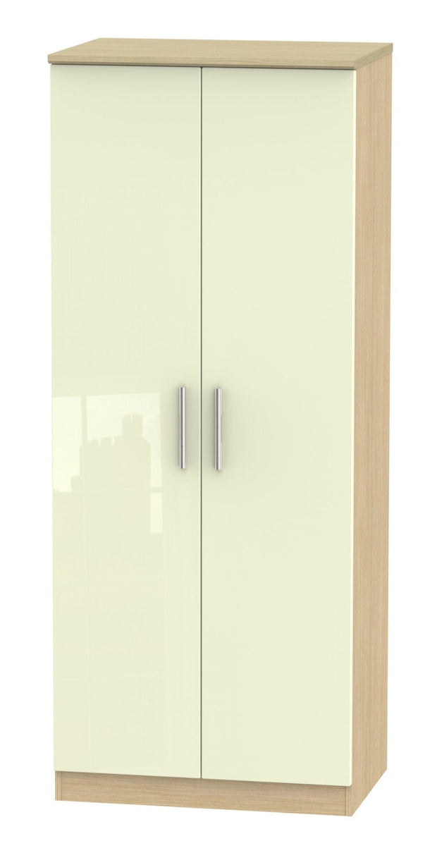 Knightsbridge 2ft 6in Plain Tall Wardrobe