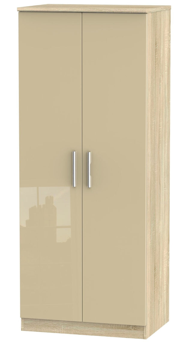 Knightsbridge 2ft 6in Plain Tall Wardrobe