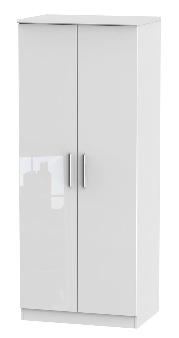 Knightsbridge 2ft 6in Plain Tall Wardrobe