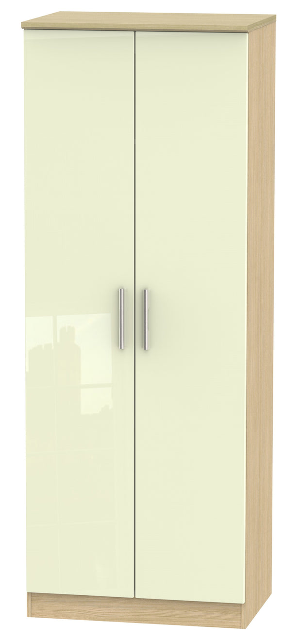 Knightsbridge Tall 2ft 6in Double Hanging Wardrobe