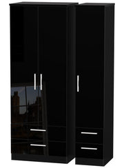 Knightsbridge Tall Triple 2 Drawer + Drawer Wardrobe