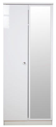 Lumiere 2 Door Tall Mirror Wardrobe