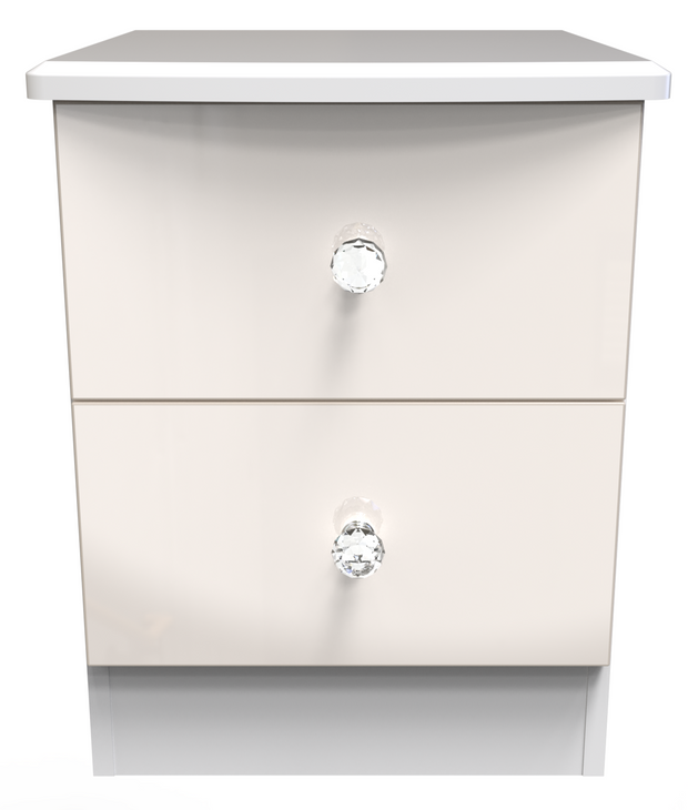 Lumiere 2 Drawer Bedside Cabinet