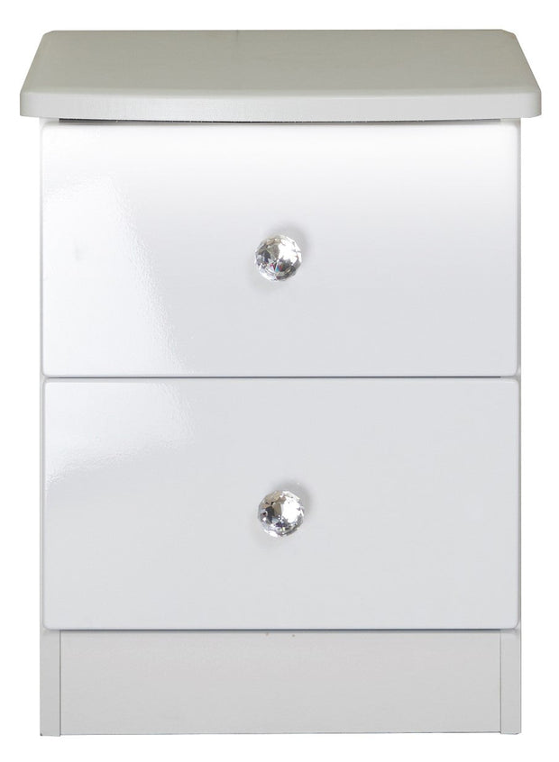 Lumiere 2 Drawer Bedside Cabinet