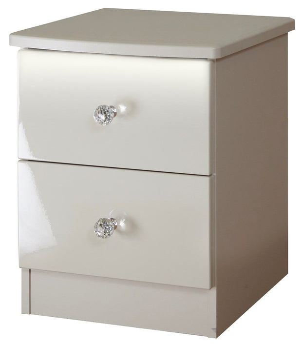 Lumiere 2 Drawer Bedside Cabinet