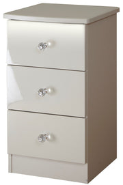 Lumiere 3 Drawer Bedside Cabinet