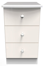 Lumiere 3 Drawer Bedside Cabinet