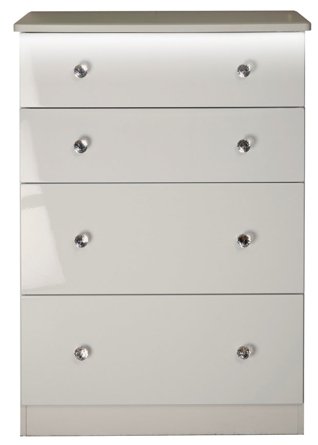 Lumiere 4 Drawer Deep Chest Of Drawers