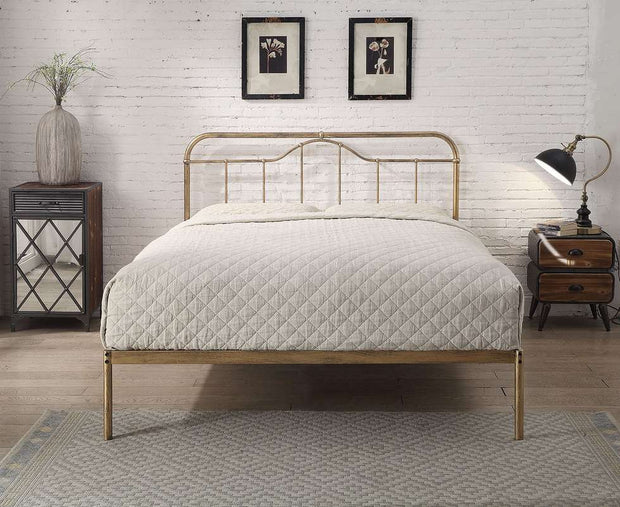 Oakenholt Metal Bedframe - Antique Bronze