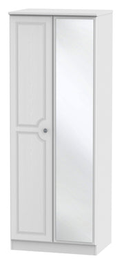 Pembroke 2 Door Tall Mirror Wardrobe