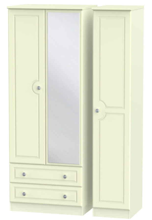 Pembroke 3 Door 2 Left Drawer Mirror Wardrobe