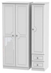 Pembroke 3 Door 2 Drawer Plain Wardrobe