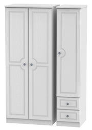 Pembroke 3 Door 2 Drawer Plain Wardrobe