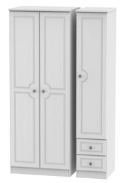 Pembroke 3 Door 2 Right Drawer Tall Plain Wardrobe