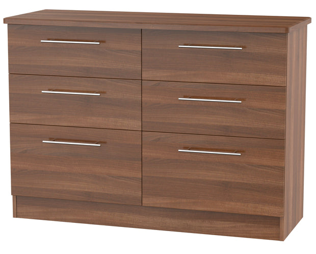 Sherwood 6 Drawer Midi Chest Of Drawers